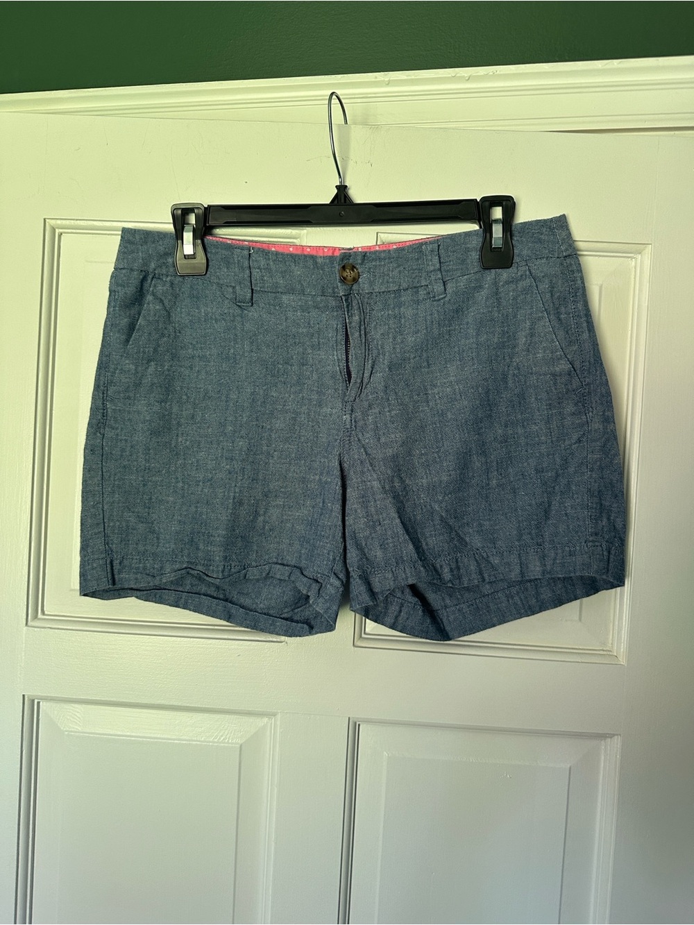 Merona Chambray Casual Shorts - Light Blue Size 4